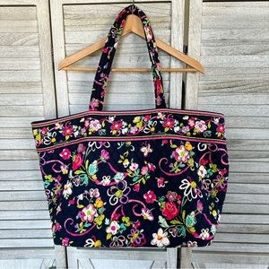Vera Bradley "Ribbons" Retired Floral Grand Tote Bag - Multicolor